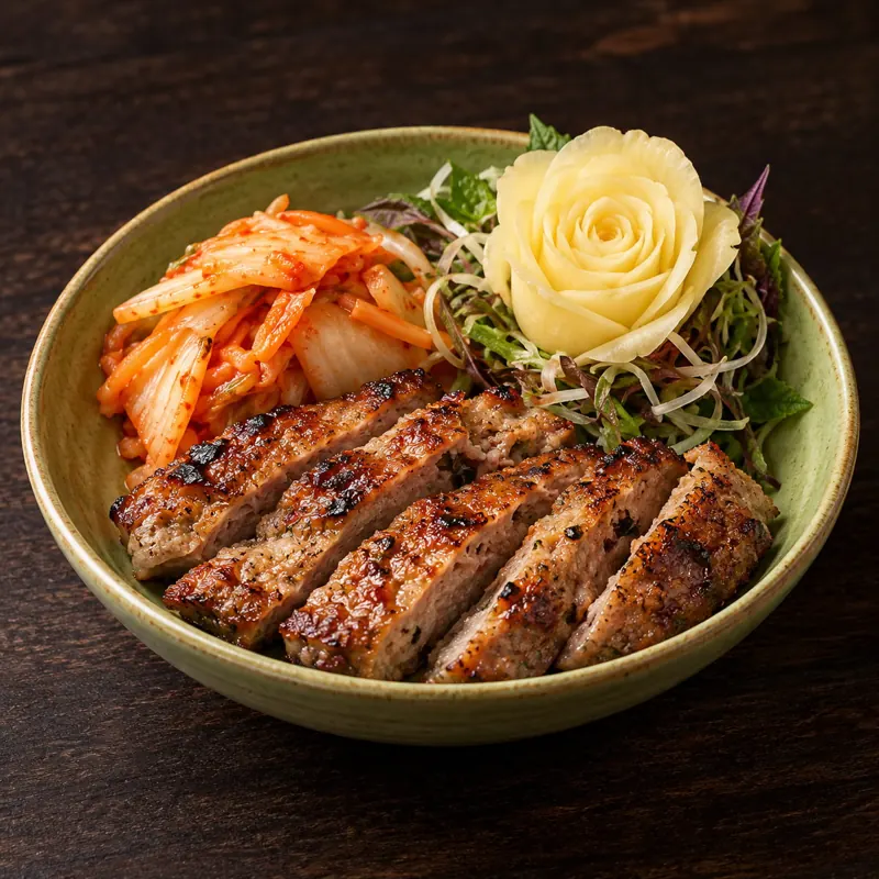 Chả bê nướng mỡ chài