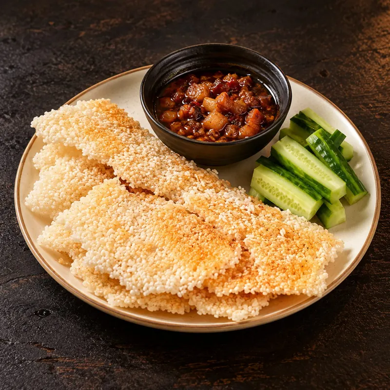 Cơm cháy pate kho quẹt